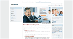 Desktop Screenshot of entalysis.com